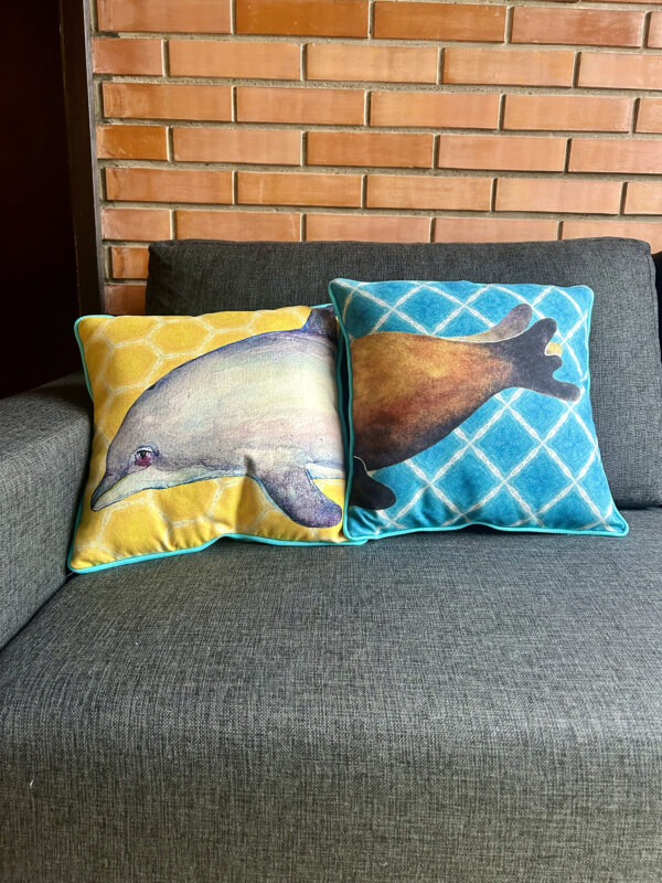 lobo_e_boto4 Kit 2 almofadas Mar de Brincar - LOBO MARINHO+BOTO